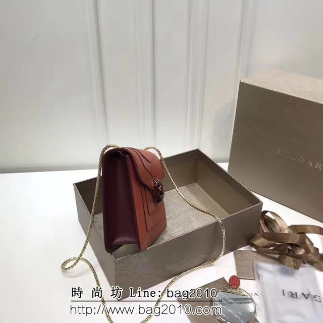 BVLGARI寶格麗 專櫃新款 蛇頭扣環 單層蛇頭包 鏈條單肩斜挎包 B283558 FYD1305